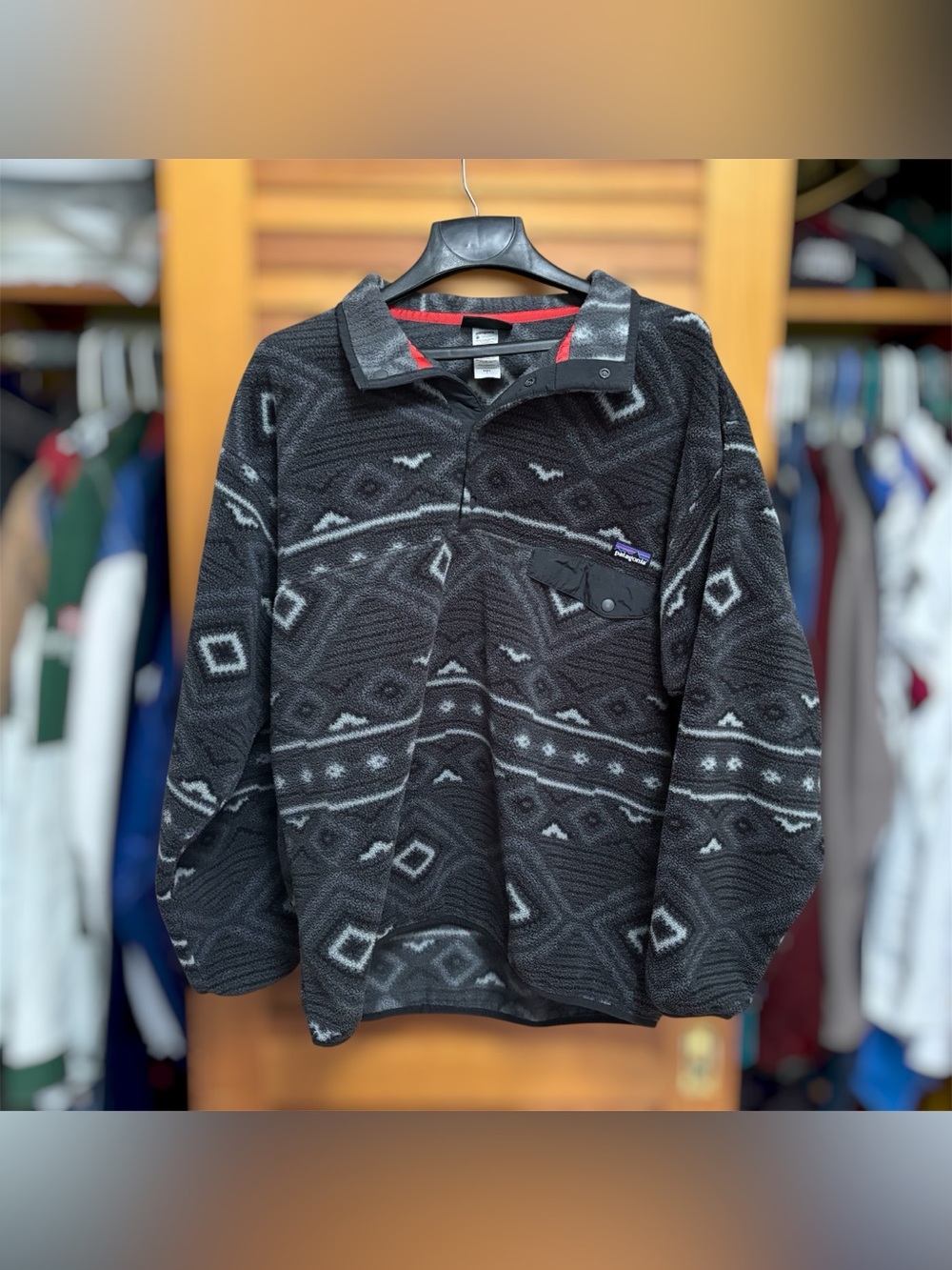 Patagonia Synchilla Snap-T Pullover Fleece Geometric Southwestern Aztec Large